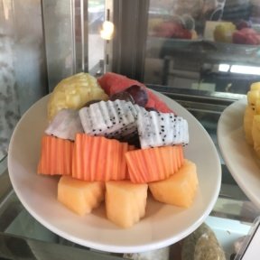 Fruit plate from Zing at Centara Grand